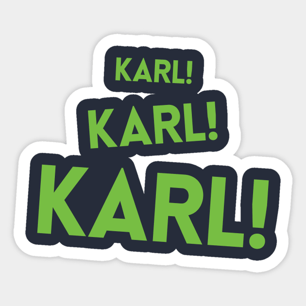 KARL! KARL! KARL! Sticker by TeeWolves